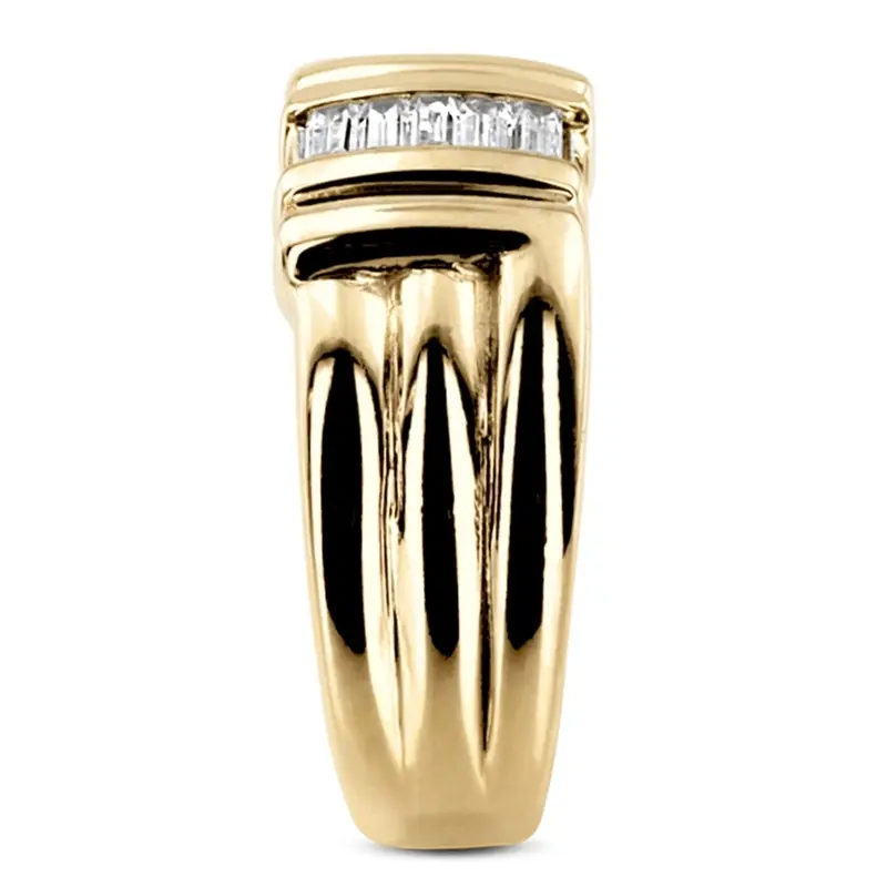platinum 0.30 ct. tw. Diamond Men's Ring - alternate view 5