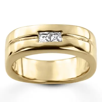 0.34 ct. Princess Cut Diamond Men's Ring - view 2 of 6