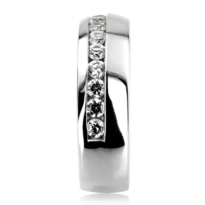 platinum 0.91 ct. Round Cut Diamond Men's Ring - alternate view 4