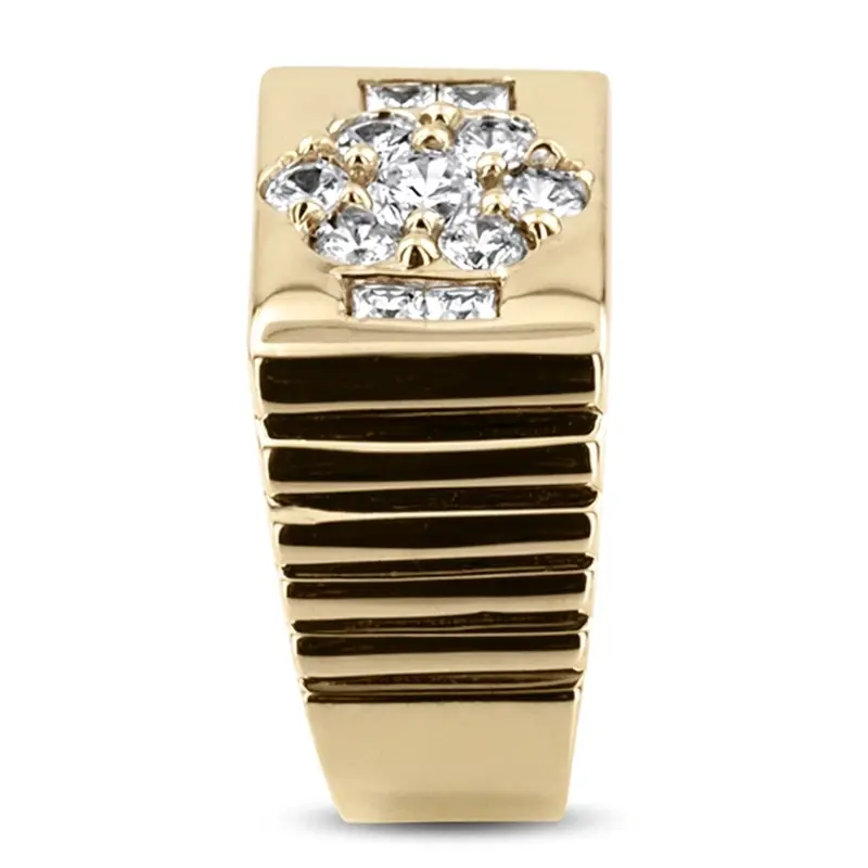 14K white gold 1.42 ct. Diamond Men's Ring - alternate view 4