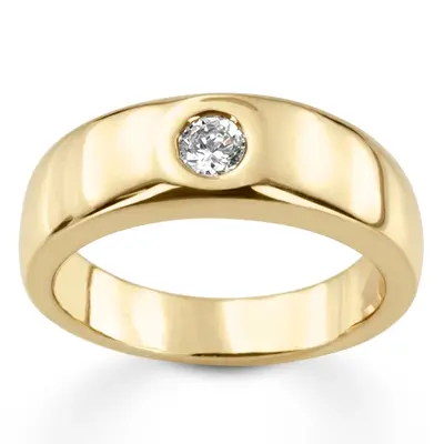 0.30 ct. Round Cut Diamond Men's Ring - view 2 of 4