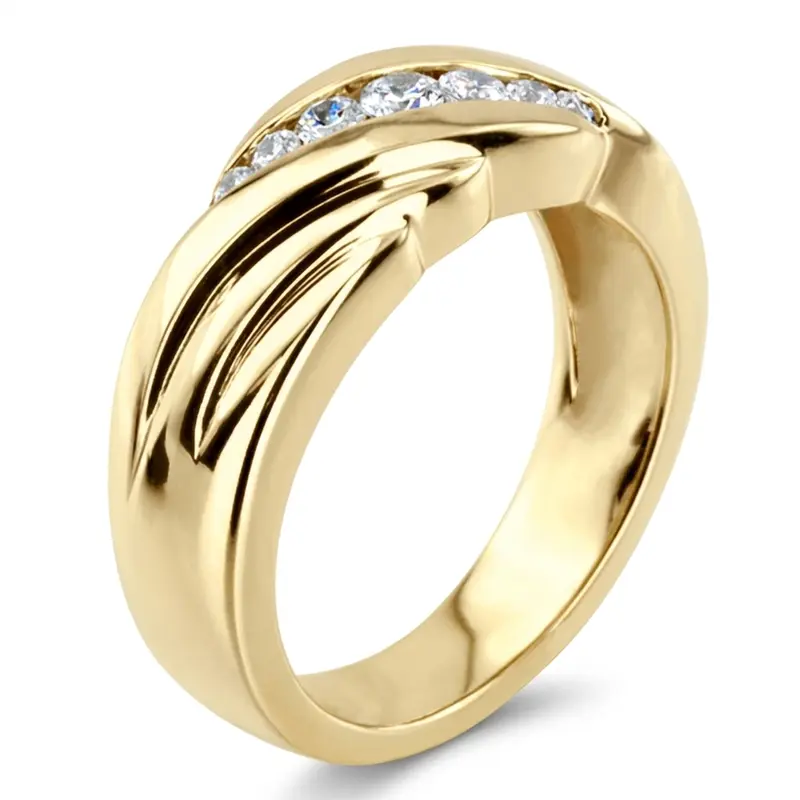 platinum 0.34 ct. Diamond Men's Ring - alternate view 5