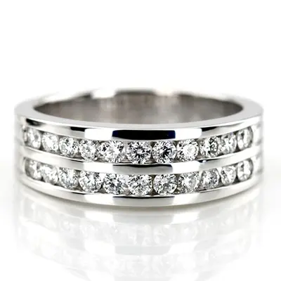 1.32 ct. Round Cut Diamond Men's Ring - view 1 of 8