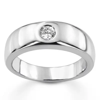 0.30 ct. Round Cut Diamond Men's Ring - view 1 of 4