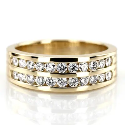 1.32 ct. Round Cut Diamond Men's Ring - view 2 of 8