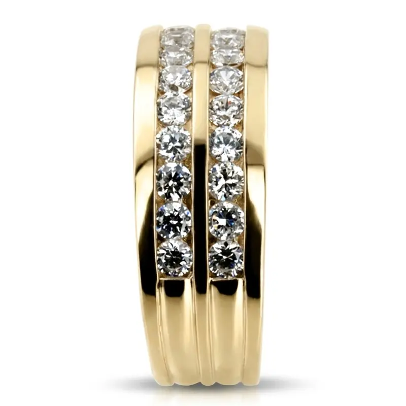 14K white gold 1.32 ct. Round Cut Diamond Men's Ring - alternate view 5