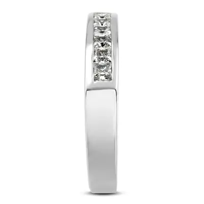14K white gold 0.60 ct. Princess Cut Diamond Men's Ring - alternate view 5 thumbnail
