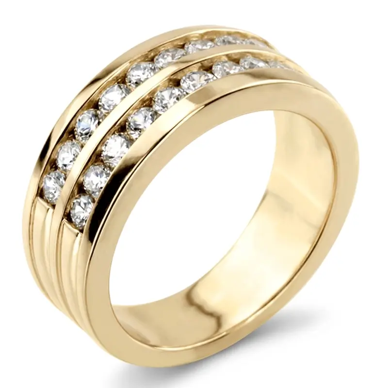 14K white gold 1.32 ct. Round Cut Diamond Men's Ring - alternate view 7