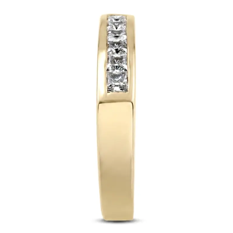 14K white gold 0.60 ct. Princess Cut Diamond Men's Ring - alternate view 6