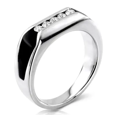 0.25 ct. Round Cut Diamond Men's Band - view 1 of 4