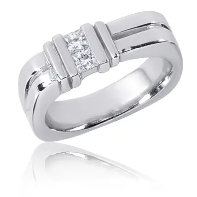 0.34 ct. Princess Cut Diamond Men Ring - view 1 of 3