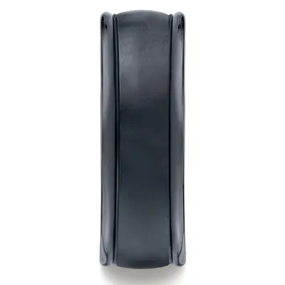 ceramic Ceramic 8mm Comfort-Fit Satin-Finished Round Edge Design Ring - alternate view 2 thumbnail