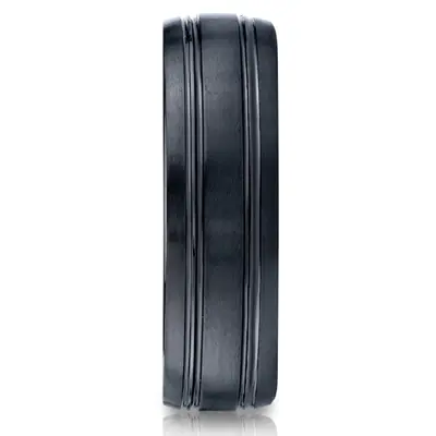 Ceramic 6mm Comfort-Fit Satin-Finished Design Ring 1 alternate view