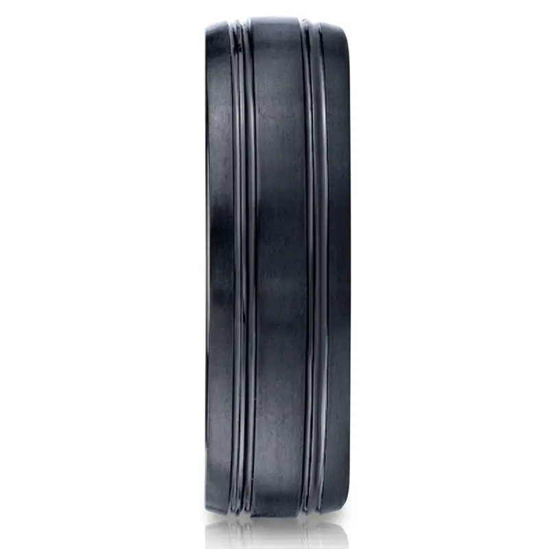 ceramic Ceramic 6mm Comfort-Fit Satin-Finished Design Ring 1 - alternate view 2