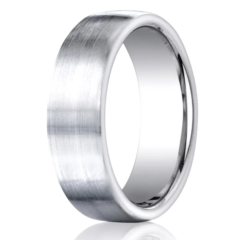 cobalt chrome Cobaltchrome™ 7.5mm Comfort-Fit Satin-Finished Design Ring 1 - main view