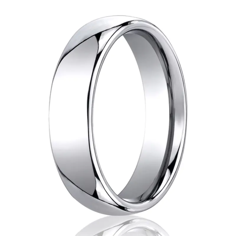 cobalt chrome Cobaltchrome™ 6mm Comfort-Fit High Polished Design Ring - main view