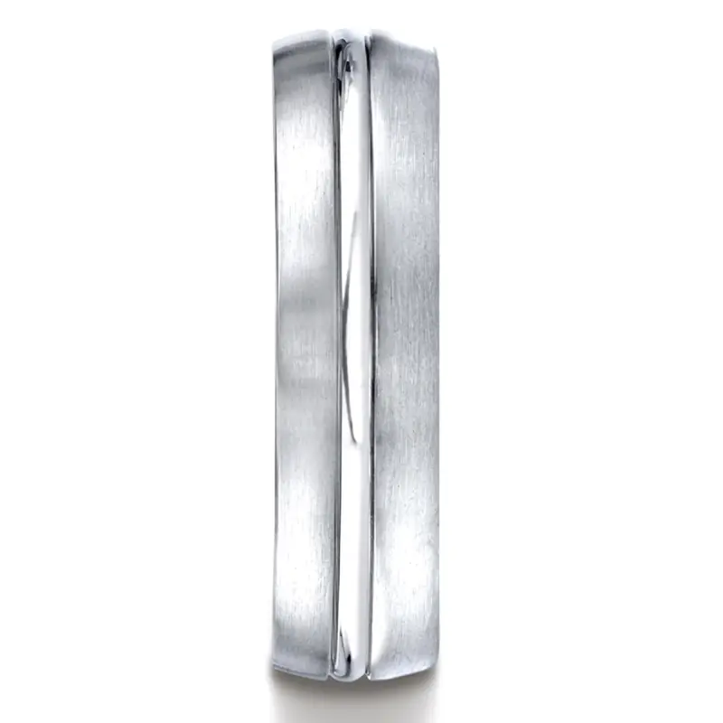 cobalt chrome Cobaltchrome™ 6mm Comfort-Fit Satin-Finished Design Ring - alternate view 2