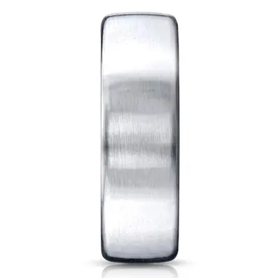 Cobaltchrome™ 7.5mm Comfort-Fit Satin-Finished Design Ring 1 - view 2 of 2