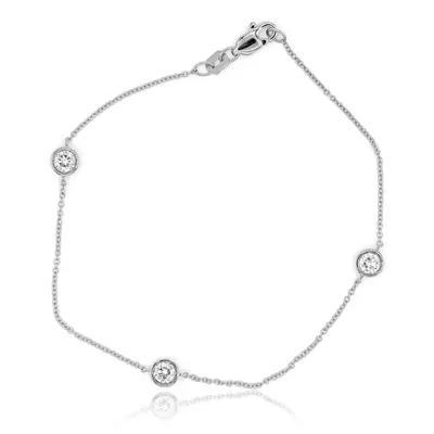 Bezel Set Round Diamond Bracelet 1/2 ct.tw alternate view