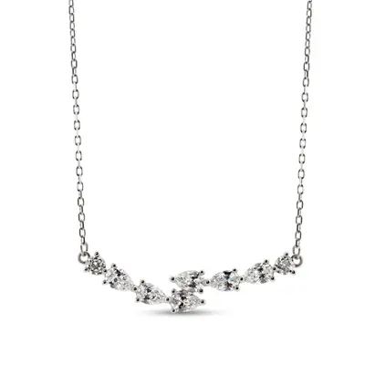 14K white gold Live Like Water Diamond Necklace 1 ct.tw - alternate view 4 thumbnail