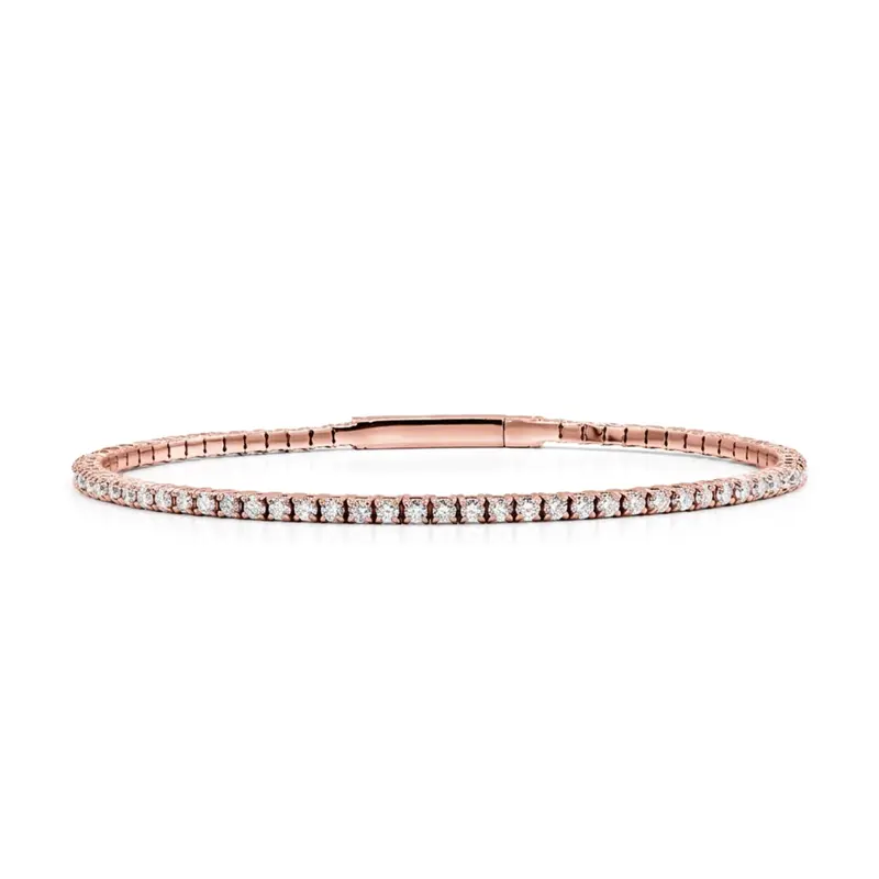 14K white gold Full Flex Diamond Bangle Bracelet 1 7/8 ct.tw - main view