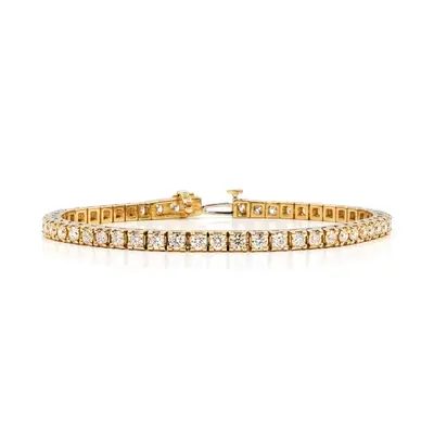 Boxy Style Diamond Tennis Bracelet 4 ct.tw alternate view