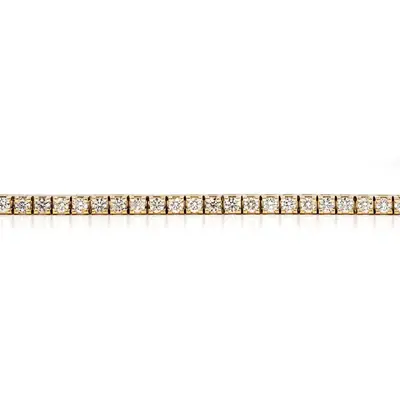 14K white gold Boxy Style Diamond Tennis Bracelet 4 ct.tw - alternate view 3 thumbnail