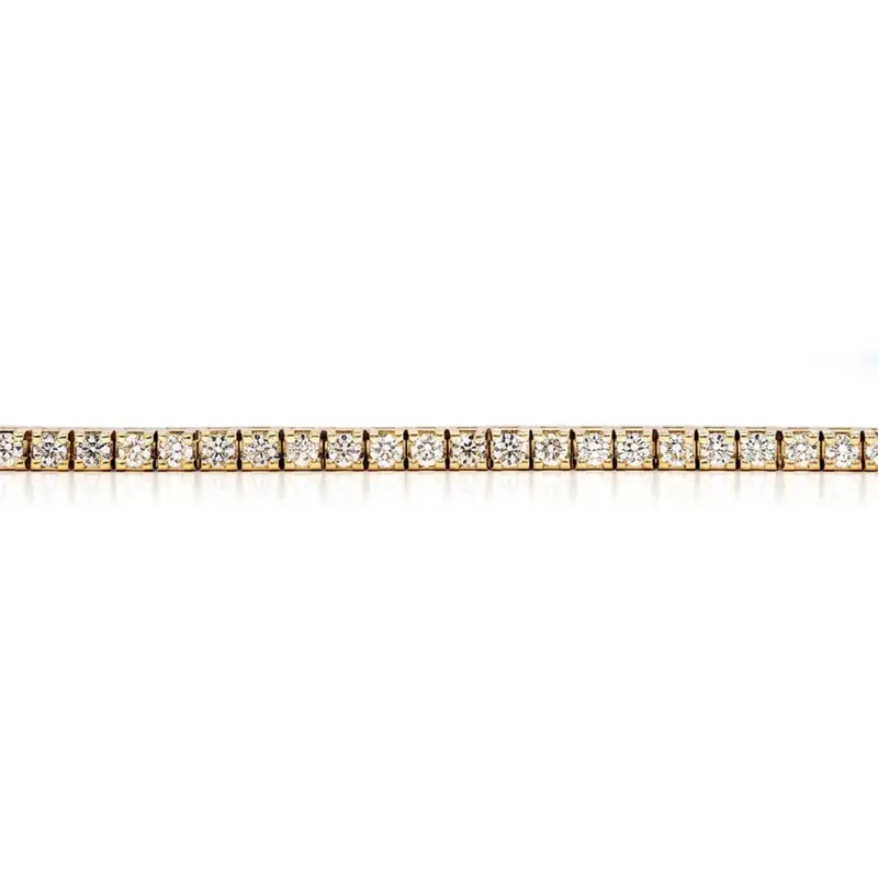 14K white gold Boxy Style Diamond Tennis Bracelet 4 ct.tw - alternate view 3