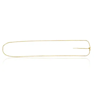 14K Gold Endless Adjustable Flat Cable Chain 22 Inches - view 1 of 1