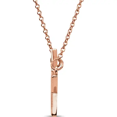 Geo Star Design 14K Rose Gold 16 Inch Pendant - view 2 of 2