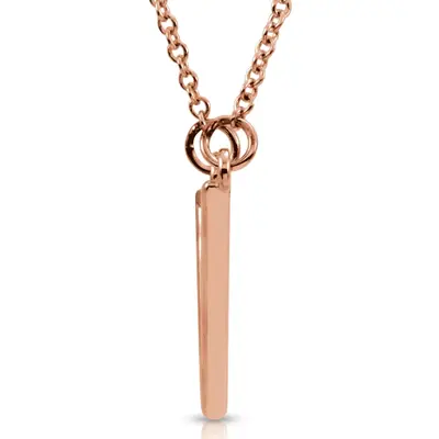 Geo Triangle 14K Rose Gold 16" Pendant - view 2 of 2