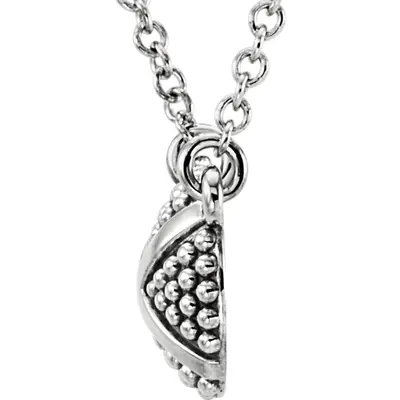 14K gold Beaded XO Design 14K Gold Pendant With 18" Chain - alternate view 3 thumbnail