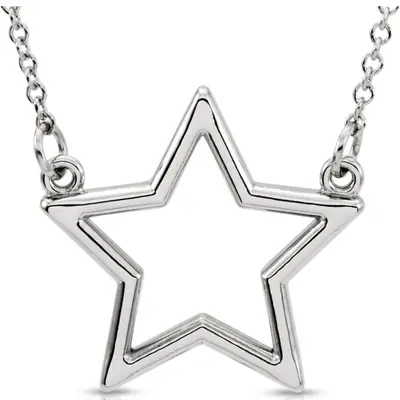 Geo Star Design 14K Gold 16" Pendant - view 2 of 4