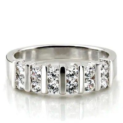Double Row Bar Set Women Diamond Ring (5/8 ct. tw.)