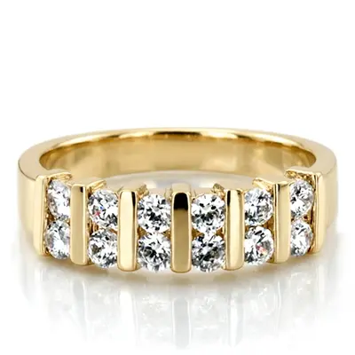 Double Row Bar Set Women Diamond Ring (5/8 ct. tw.) alternate view