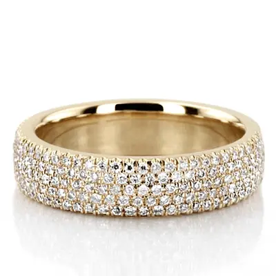 Elegant Micro Pave Set Woman Anniversary Band (3/4 ct. tw.) alternate view