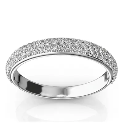 Elegant Micro Pave Set Wedding and Anniversary Band (1/2 ct. tw.)
