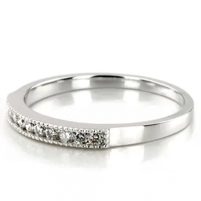 Channel Set Round Cut Diamond Wedding Band (0.25 ct. tw.) alternate view
