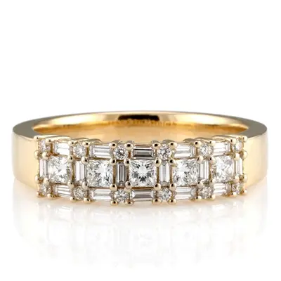 Multi-Shape Prong Set Fancy Women Anniversary Ring (1 1/4 ct. tw.)