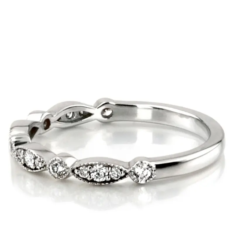 14K white gold Petite Stackable Diamond Band (1/4 ct. tw.) - alternate view 5