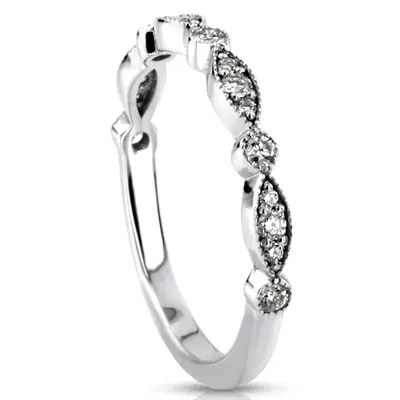 14K white gold Petite Stackable Diamond Band (1/4 ct. tw.) - alternate view 6 thumbnail
