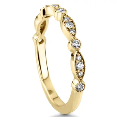 14K white gold Petite Stackable Diamond Band (1/4 ct. tw.) - alternate view 7 thumbnail