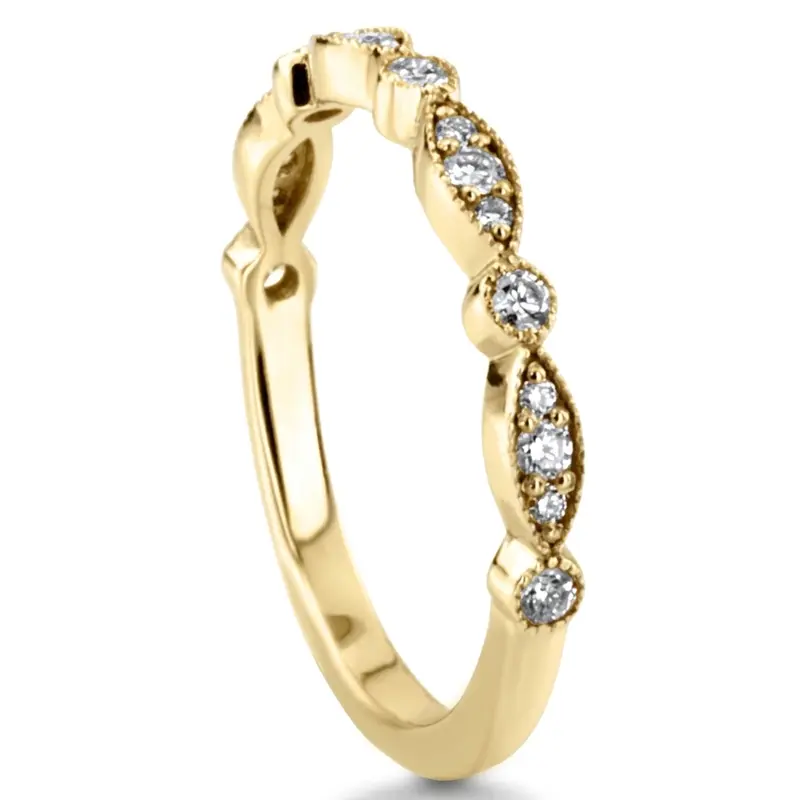 14K white gold Petite Stackable Diamond Band (1/4 ct. tw.) - alternate view 7