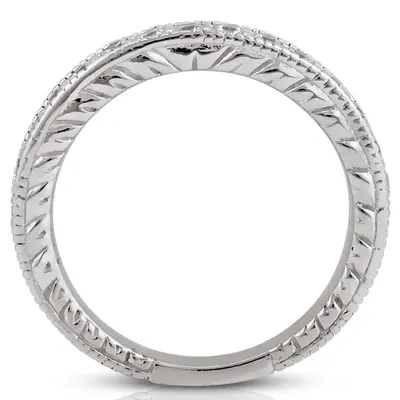 Antique Design Bead Set Women's Diamond Wedding Band (1/2 ct. tw.) alternate view