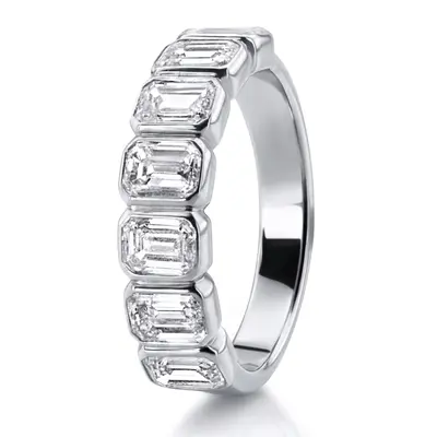 7 Stone Emerald Anniversary Band 2 1/2 ct.tw alternate view