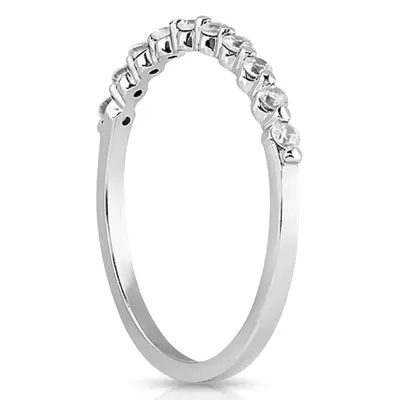 14K white gold Matching Diamond Band (0.2 ct. tw.) - alternate view 5 thumbnail