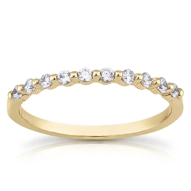 14K white gold Matching Diamond Band (0.2 ct. tw.) - alternate view 2