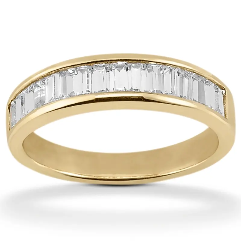 14K white gold Channel Set Baguette Diamond Bridal Ring (1 ct. tw.) - alternate view 2