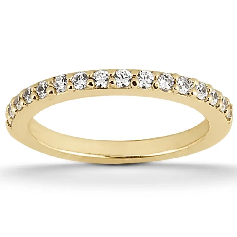 14K white gold Shared Prong Band 0.42 ct. tw. Diamond Bridal Ring - main view