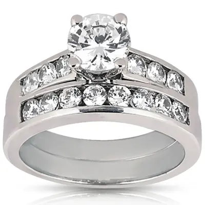 14K white gold Diamond Bridal Ring (0.80 ct. tw.) 1 - alternate view 4 thumbnail